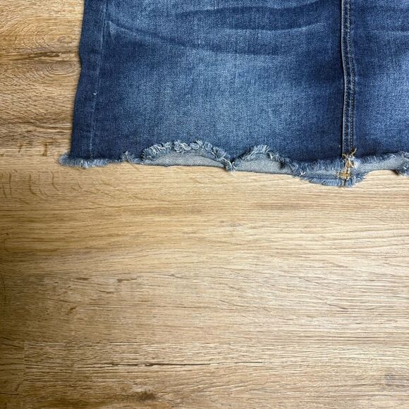 American Eagle Outfitters Dark Blue Denim Mini Skirt - Picture 2 of 10